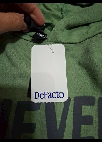 Erkek Çocuk Kapüşonlu Yeşil Sweatshirt - Görsel 4