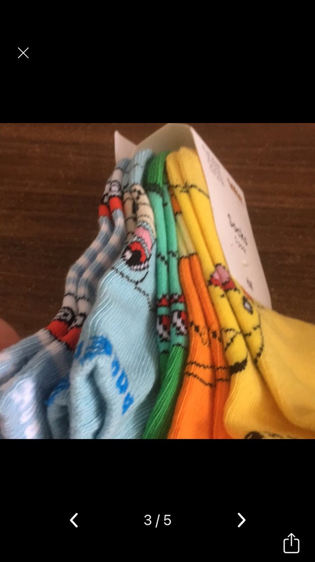 Çocuklar için Renkli Desenli Çorap Seti - Görsel 3