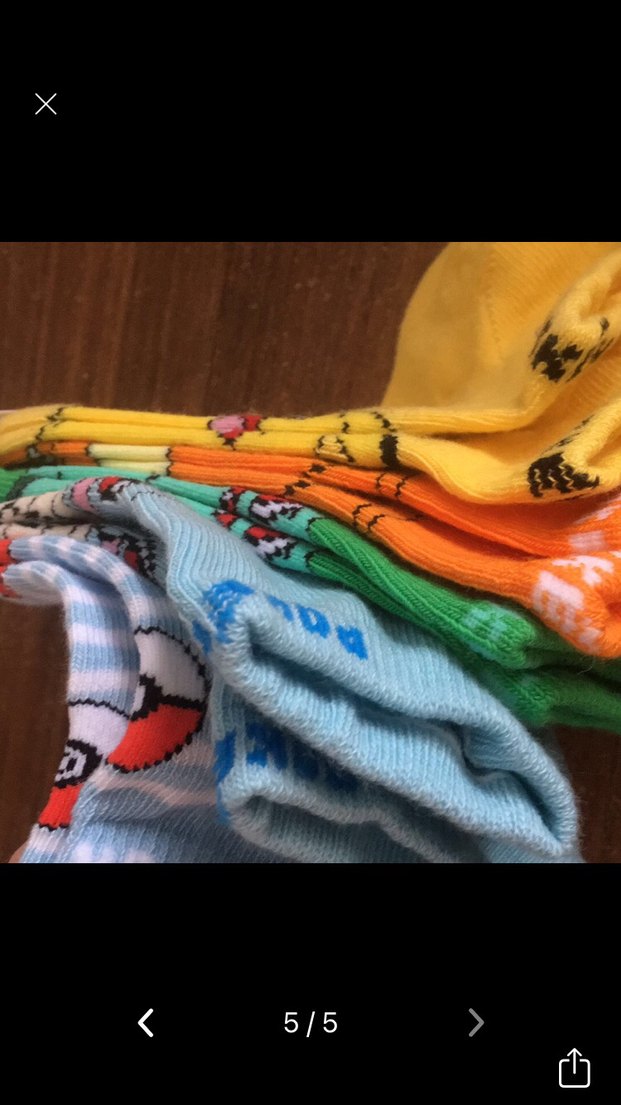 Çocuklar için Renkli Desenli Çorap Seti - Görsel 5