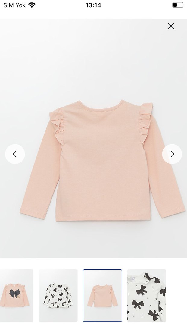 Lc Waikiki Bebek Kız Uzun Kollu Fiyonklu 2'li Takım - Görsel 3