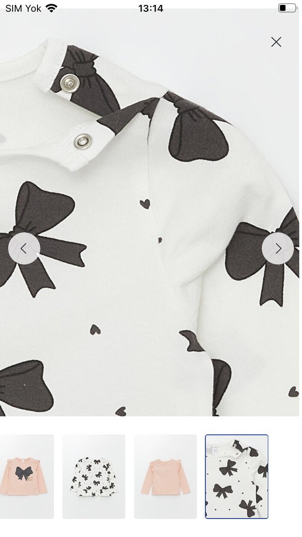 Lc Waikiki Bebek Kız Uzun Kollu Fiyonklu 2'li Takım - Görsel 2