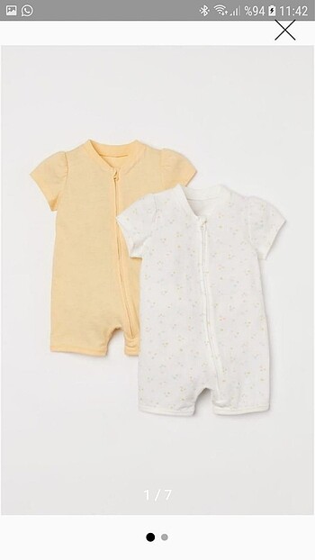 H&M 4,6 aylık bebek tulumu