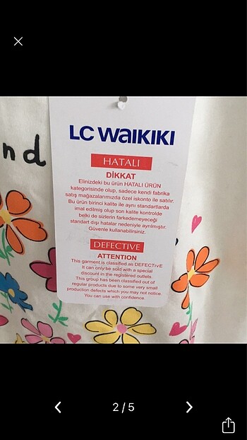 LC Waikiki Lcw etiketli sıfır 5/6 yaş