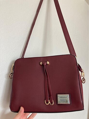 Bordo kol çantası