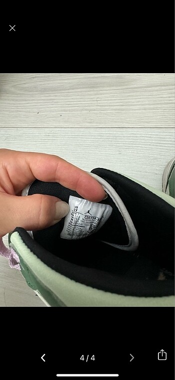 37 Beden yeşil Renk Kadın air jordan