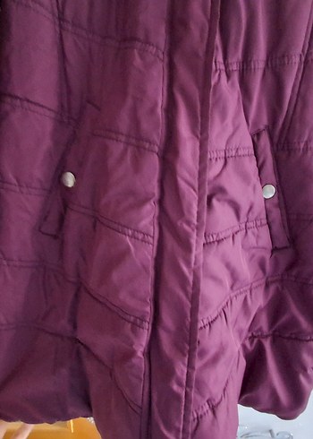 Bordo Düğmeli Çocuk  Kabanı - Görsel 2