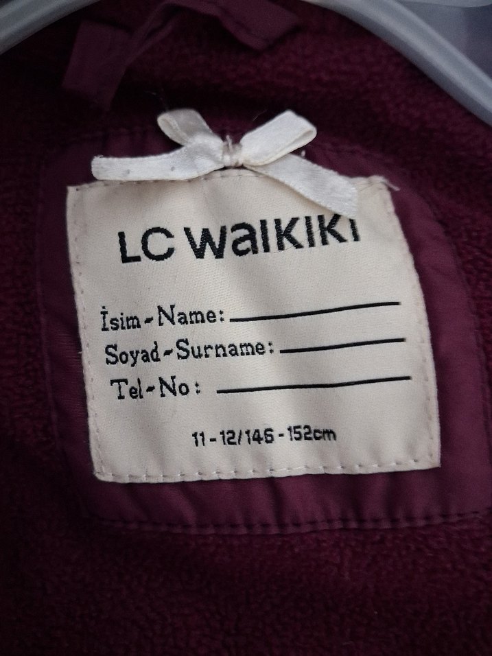 Bordo Düğmeli Çocuk  Kabanı - Görsel 4