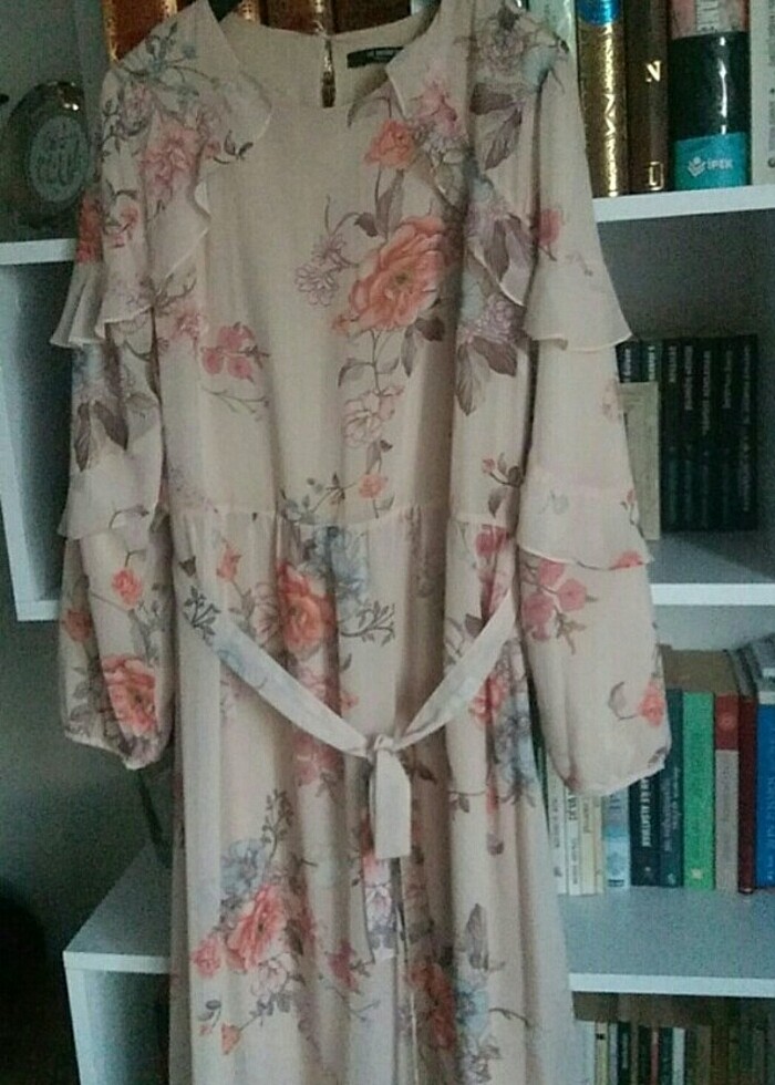 Uzun şifon elbise - Görsel 3