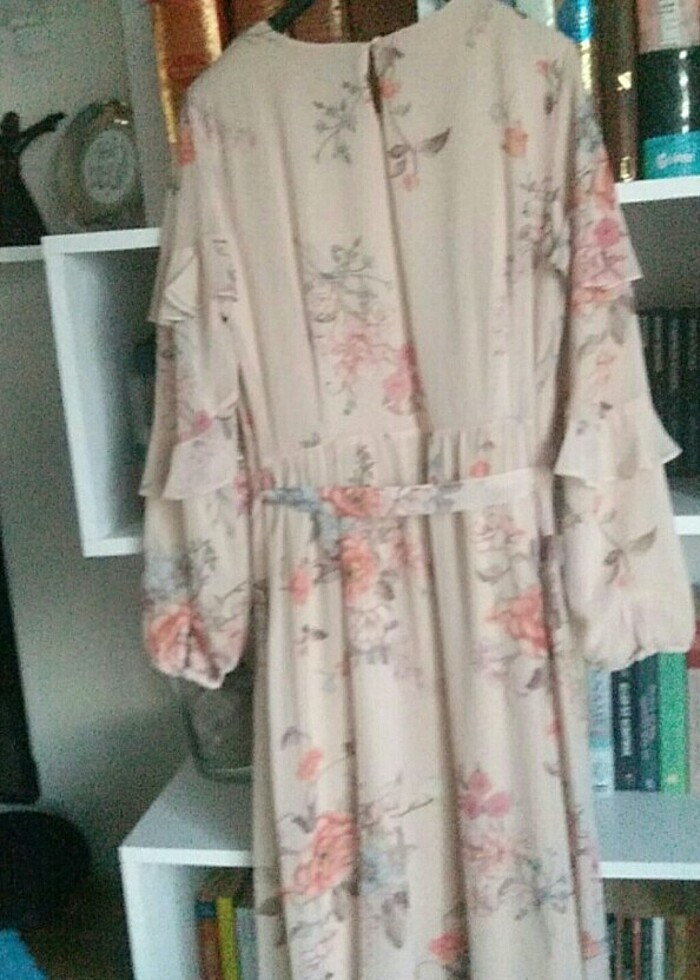 Uzun şifon elbise - Görsel 5