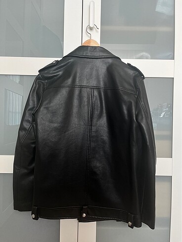 s Beden Oversize deri ceket mont