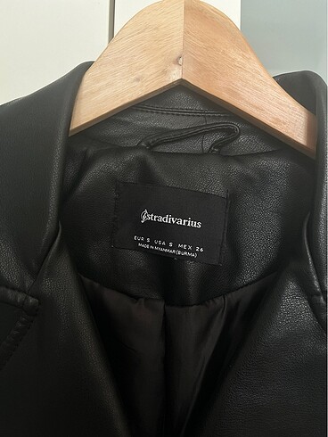 Stradivarius Oversize deri ceket mont