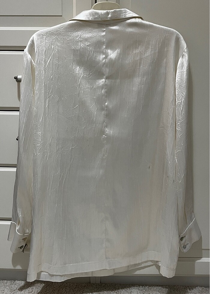 Tiny marka saten beyaz gömlek - Görsel 3