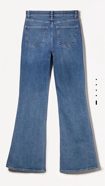 Flare ispanyol paça jean bershka - Görsel 3