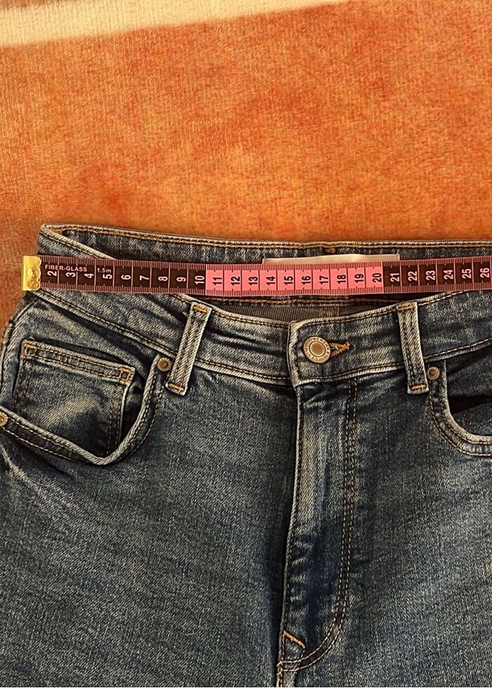 Flare ispanyol paça jean bershka - Görsel 4