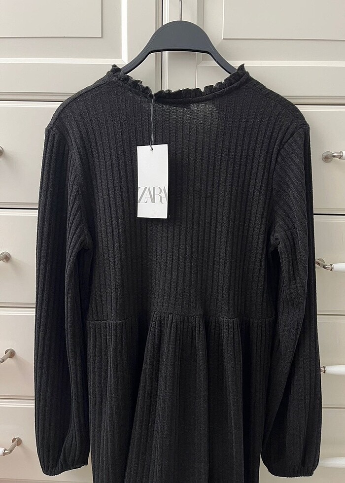 Zara siyah triko elbise - Görsel 2