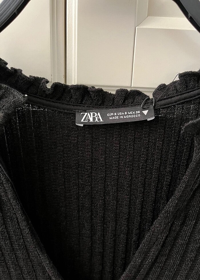 Zara siyah triko elbise - Görsel 4