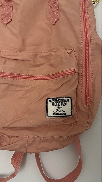Pull and Bear Pembe sırt çantası