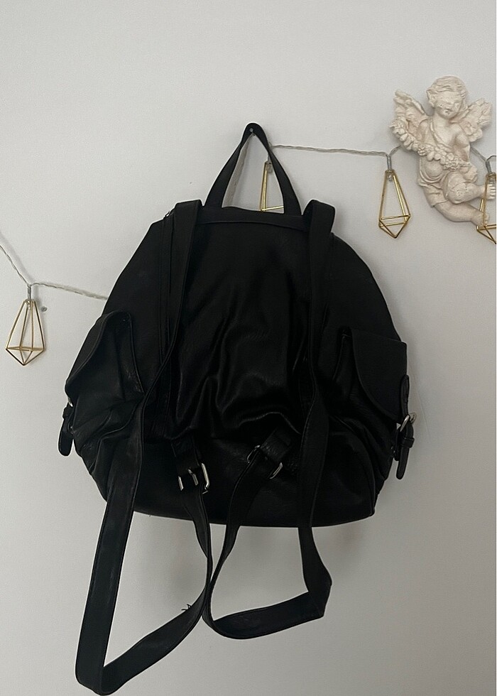 Deri sırt çantası - Görsel 3