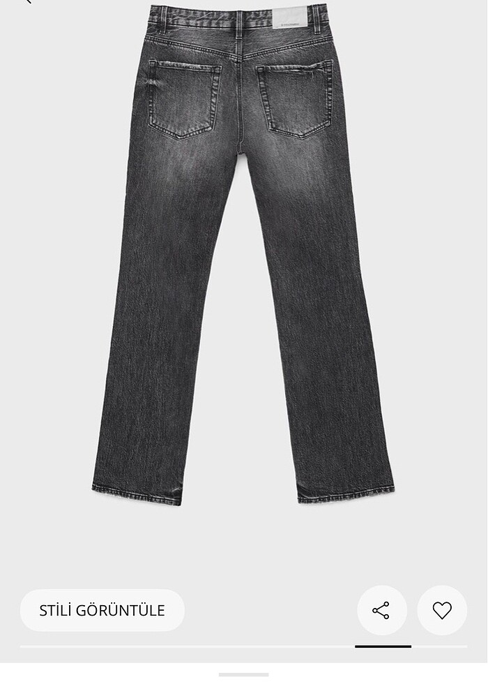 D98 straight jean stradivarius - Görsel 3