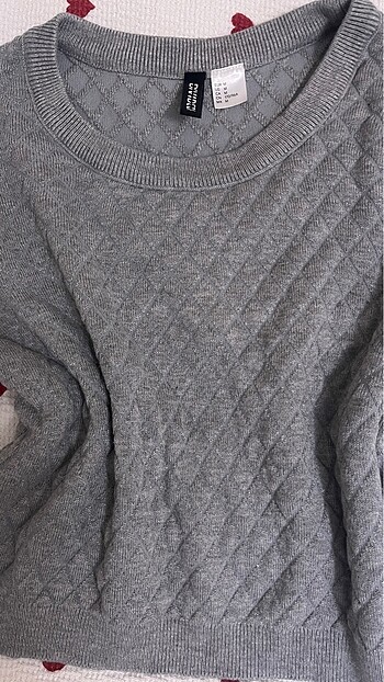 Gri kazak crop - Görsel 3