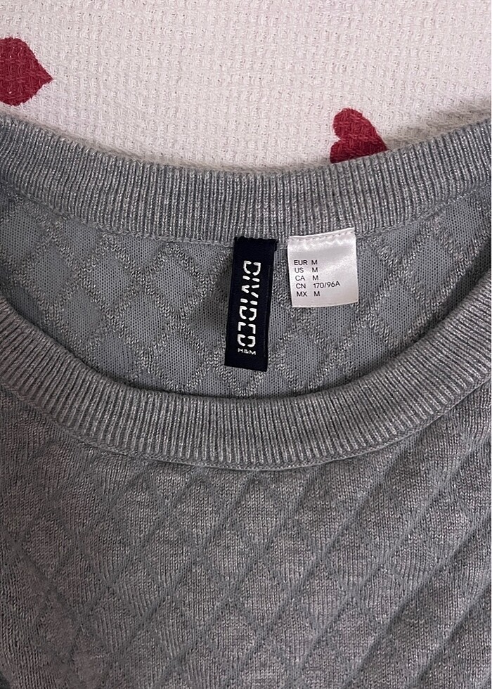 Gri kazak crop - Görsel 2