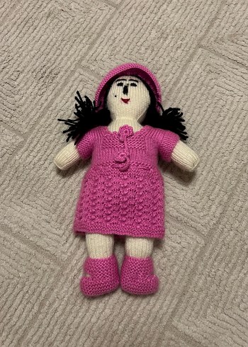 Pembe Örgü El Yapımı Bebek