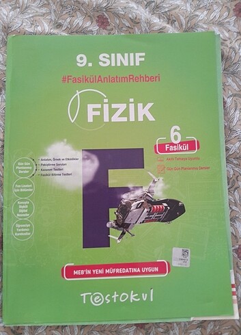 TESTOKUL 9.SINIF FIZIK VE KIMYA FASIKULLERI ILK FOY DISINDA TEMI