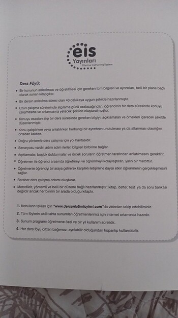 Beden Renk Eis Ders föyleri Türkçe