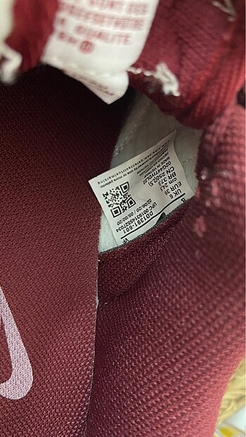 39 Beden bordo Renk Nike Dunk spor ayakkabı