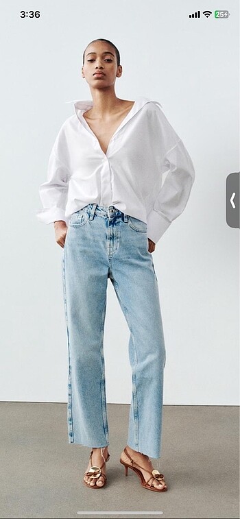 Zara straight fit jean