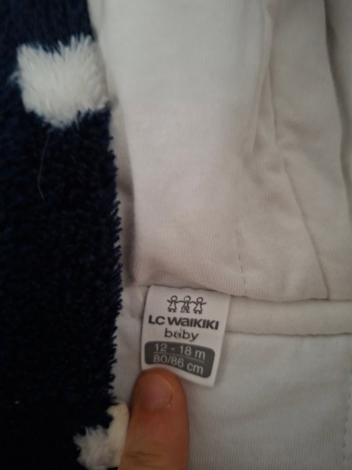 Lacivert Kapüşonlu Bebek astronot montu - Görsel 2