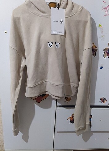 Diğer wwf market Chi&Chi Supersoft Hoodie crop 