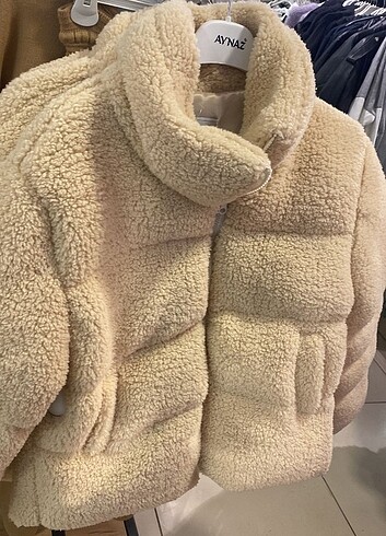 l Beden ten rengi Renk Peluş kuzu mont 