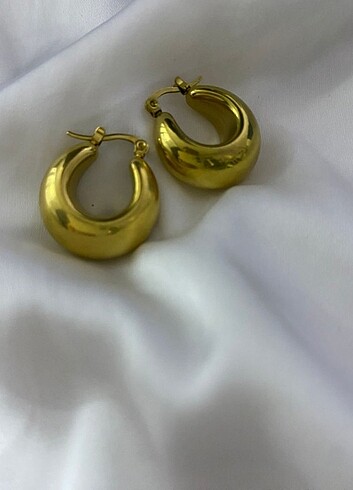 Dolgu Gold halka küpe 