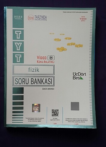 345 Yayınları TYT Fizik Soru Bankası