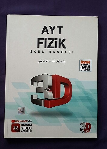 3D Yayınları YKS AYT Fizik Soru Bankası 