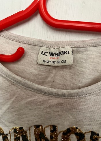 Kız Çocuk Altın Renkli Baskılı Tişört - Görsel 2