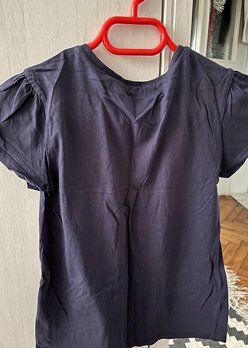 Kız Çocuk Baskılı Koyu Renk Tişört - Görsel 2