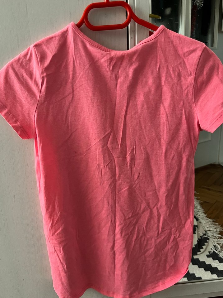 Pembe Baskılı Kız Tişörtü - Görsel 2