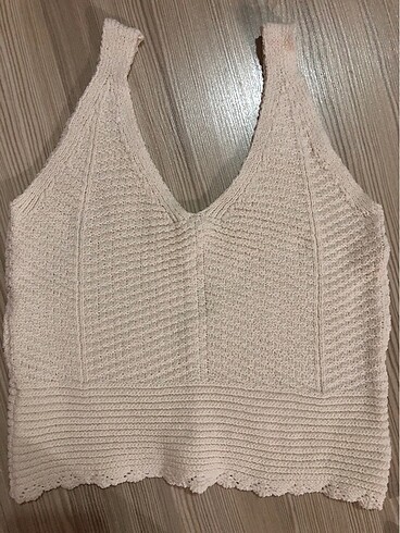 Crop Örme Tshirt