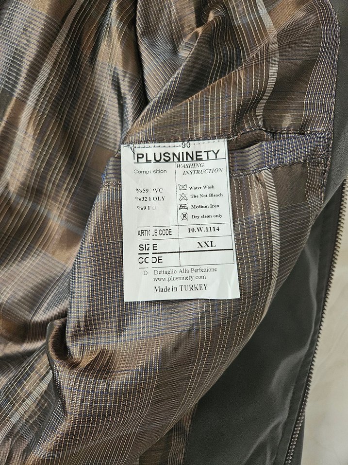 plusninety erkek deri ceket - Görsel 5