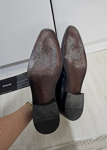 SARAR lacivert rugan Klasik Ayakkabı - Görsel 6