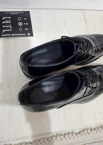 SARAR lacivert rugan Klasik Ayakkabı - Görsel 4