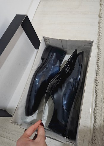 SARAR lacivert rugan Klasik Ayakkabı - Görsel 5