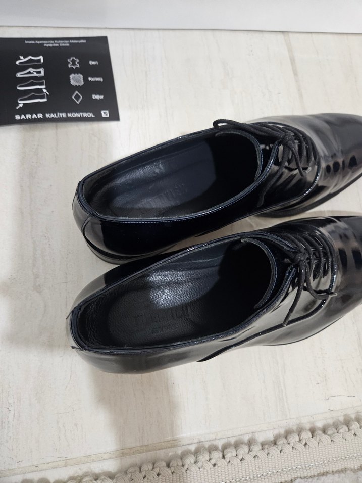 SARAR lacivert rugan Klasik Ayakkabı - Görsel 4