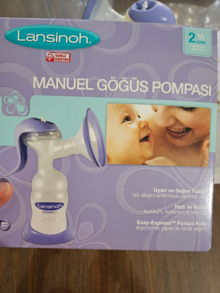 Lansinoh manuel Göğüs Pompası, 
biberon uçları ve göğüs pedleri - Görsel 4