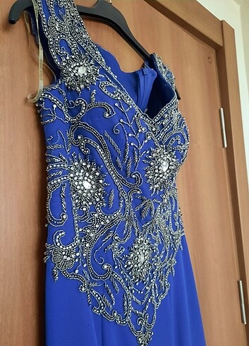 Taşlı balık model abiye / nişanlık - Görsel 3