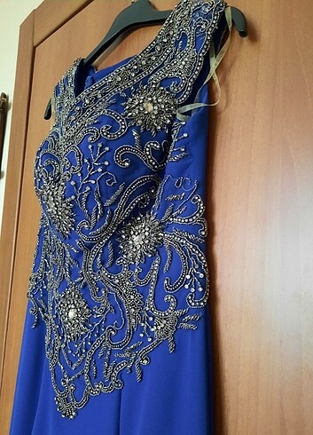 Taşlı balık model abiye / nişanlık - Görsel 4