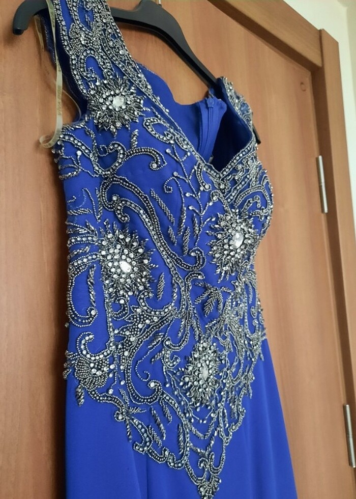 Taşlı balık model abiye / nişanlık - Görsel 3