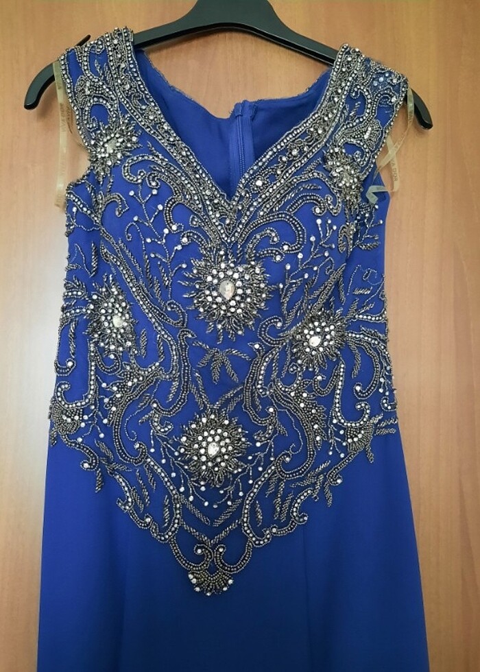 Taşlı balık model abiye / nişanlık - Görsel 5